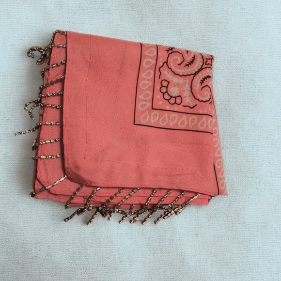 Bundle 2 Small Dog Cat Pearl Collar Necklace Sparkly Bandana Pink And White - Picture 5 of 7